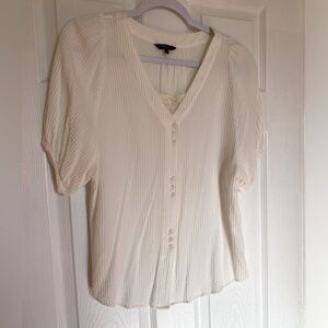 Cream RW&CO Blouse